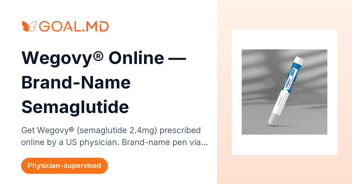 Wegovy® Online — Brand-Name Semaglutide